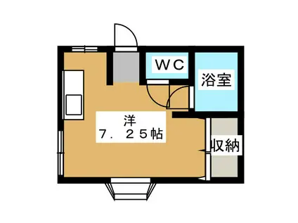 ルミエール(ワンルーム/1階)の間取り写真
