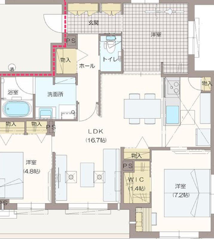 AVENIR(3LDK/3階)の間取り写真