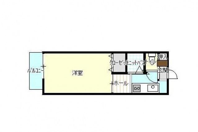 第11田中興産ビル(1K/2階)の間取り写真