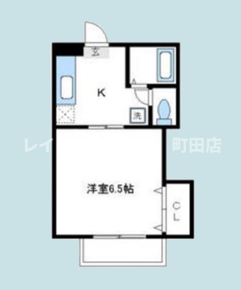 メゾンいなり(1K/2階)の間取り写真