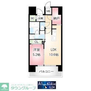 アースグランデ泉(1SLDK/4階)の間取り写真