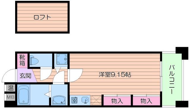 フォレステージュ江坂垂水町(ワンルーム/3階)の間取り写真