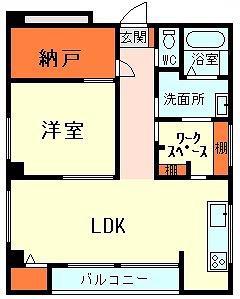 グロッサー京橋(2SLDK/3階)の間取り写真