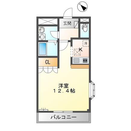 ハイム・エルアール(1K/1階)の間取り写真