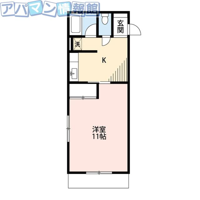 センチュリーふくじま(1K/2階)の間取り写真