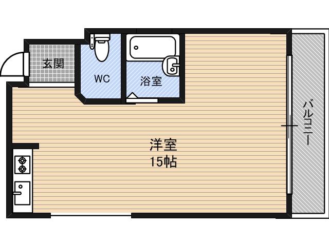 さくらシャト-東野田(ワンルーム/3階)の間取り写真