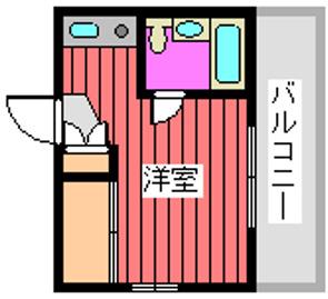 レミネ1(ワンルーム/5階)の間取り写真