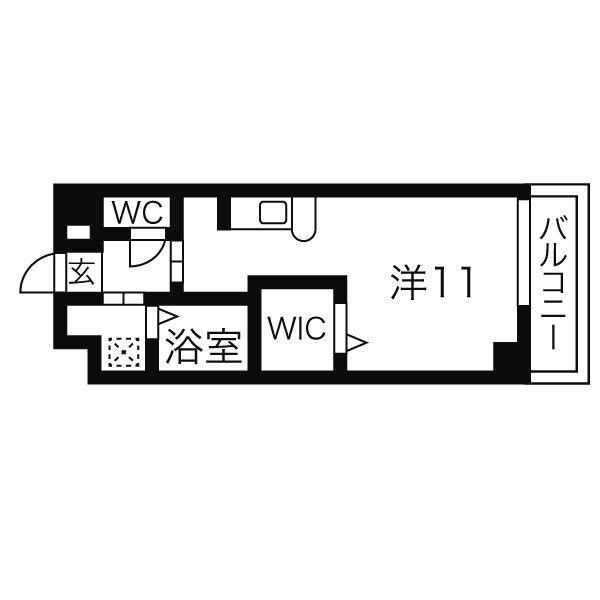 カルティエ アラタマ(ワンルーム/5階)の間取り写真