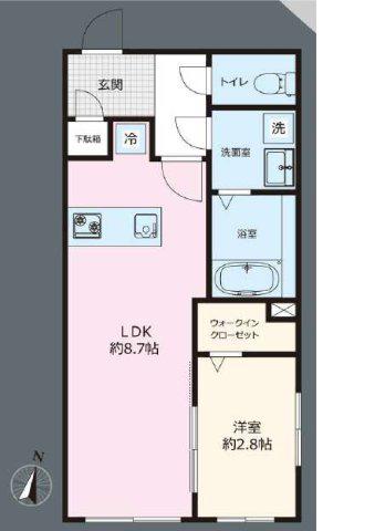 ステラコート文京春日(1LDK/3階)の間取り写真