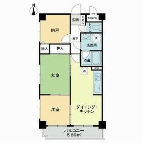 ライオンズマンション新高島平(2SDK/2階)の間取り写真