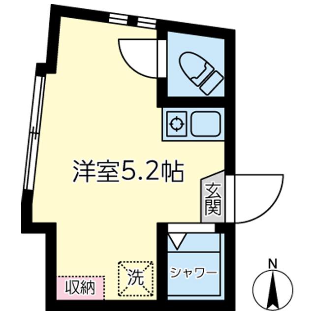 アーバンプレイス高円寺ノース(ワンルーム/1階)の間取り写真
