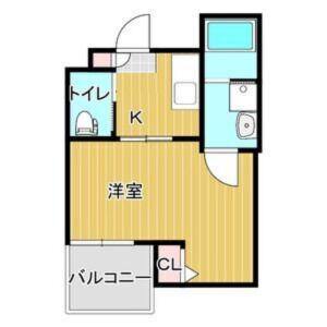カーサフォルトゥナート羽曳野I(1K/1階)の間取り写真