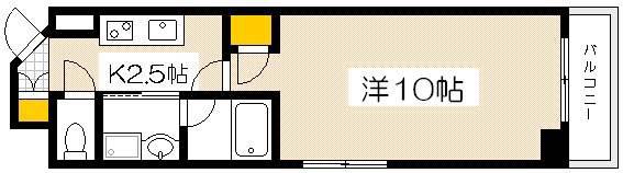エイトバレー37(1K/3階)の間取り写真