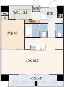 LAUSANNE(1LDK/13階)の間取り写真