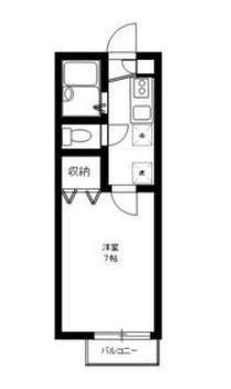 フレアプランドール(1K/1階)の間取り写真