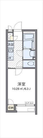 クレイノSUGAWARA(1K/1階)の間取り写真