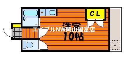 エスポアール21A(ワンルーム/3階)の間取り写真
