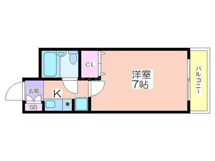 コンフォート壱番館(1K/1階)の間取り写真