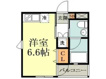 YS HOUSE(ワンルーム/1階)の間取り写真