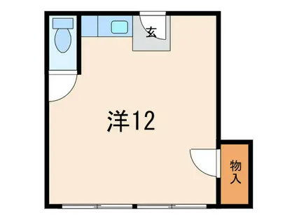 桜井ビル(ワンルーム/2階)の間取り写真