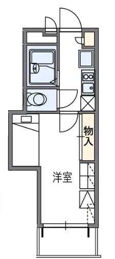 レオパレスル・コントワールII(1K/4階)の間取り写真