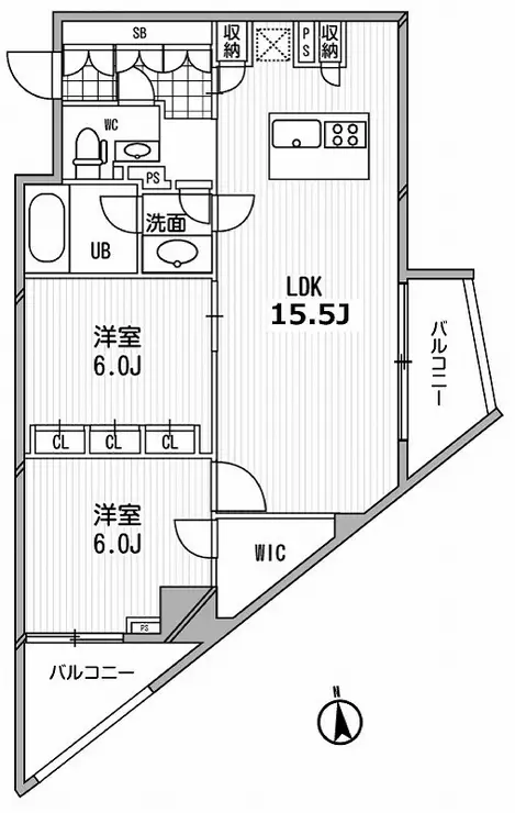 アーデン芝公園 14階階 間取り