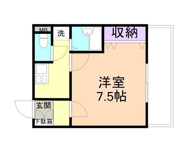 メゾン紀三井寺I(1K/3階)の間取り写真