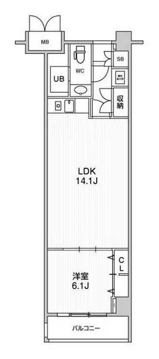 六本木デュープレックスエムズ 2階階 間取り