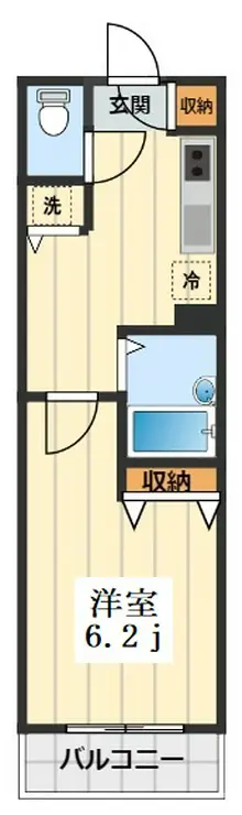 スカイコート八王子第5 2階階 間取り