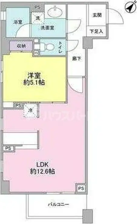 プラン赤羽 4階階 間取り