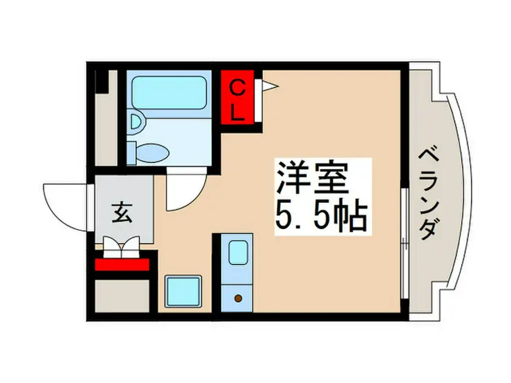 ソシオ国立 3階階 間取り