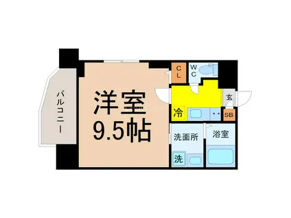 SPAZIO METALLO(1K/4階)の間取り写真