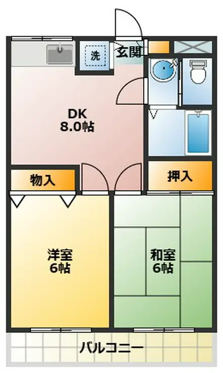 セルーエ三鷹 6階階 間取り