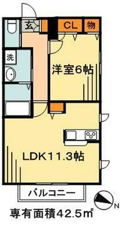 フォレストガーデン市川大野 1階階 間取り