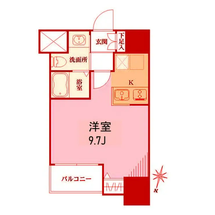ラヴィーナ横浜 3階階 間取り