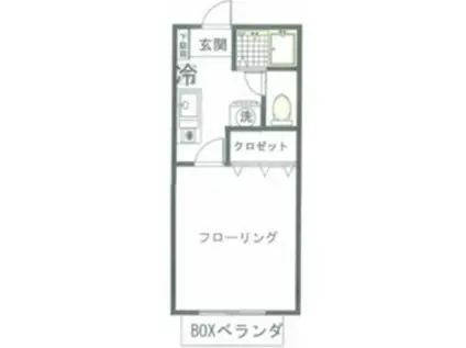 マリアージュNAGANUMA(1K/1階)の間取り写真