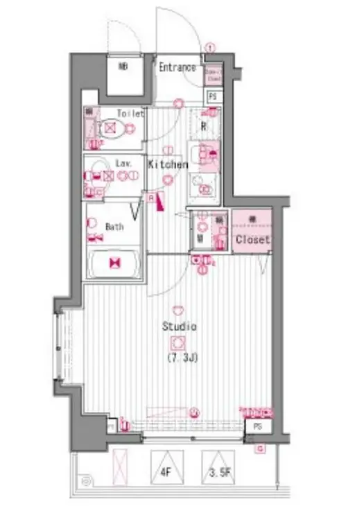 ガラ・ステージ立川 2階階 間取り