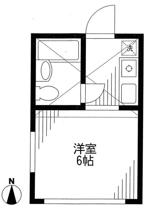 シティハイム中原 2階階 間取り