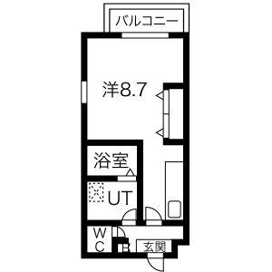 トロワ浄心(ワンルーム/2階)の間取り写真