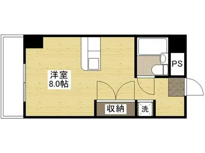 メゾン・ド・シプレーム(1K/11階)の間取り写真