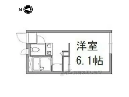 レオパレスGREEN(1K/2階)の間取り写真