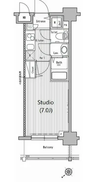 グランド・ガーラ池袋 8階階 間取り