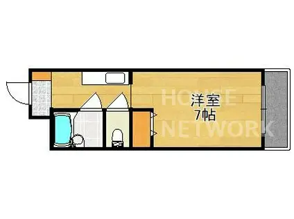 ジョイナス三宅(1K/3階)の間取り写真