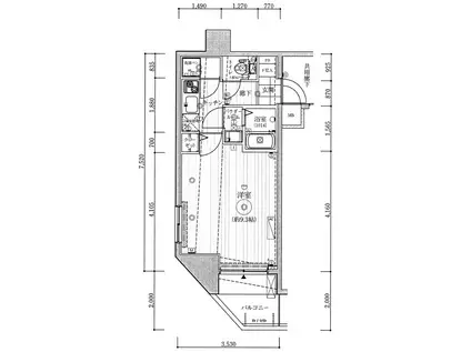 ライフガーデン西日暮里(1K/5階)の間取り写真