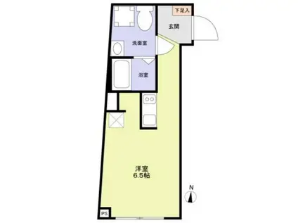 VISTA MAGOME(ワンルーム/3階)の間取り写真