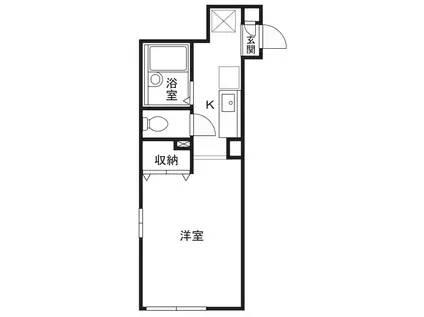 アルテミチ(ワンルーム/2階)の間取り写真