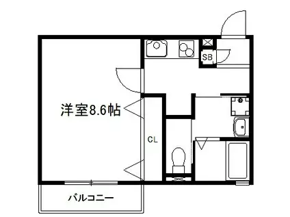 COCO MAISON(1K/1階)の間取り写真