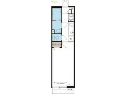 リブリ・CASA CAMINO横浜鶴見(1K/3階)の間取り写真