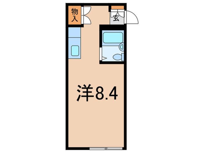 エステートピア松下(ワンルーム/1階)の間取り写真