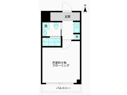 ワイズニール自由が丘(ワンルーム/3階)の間取り写真